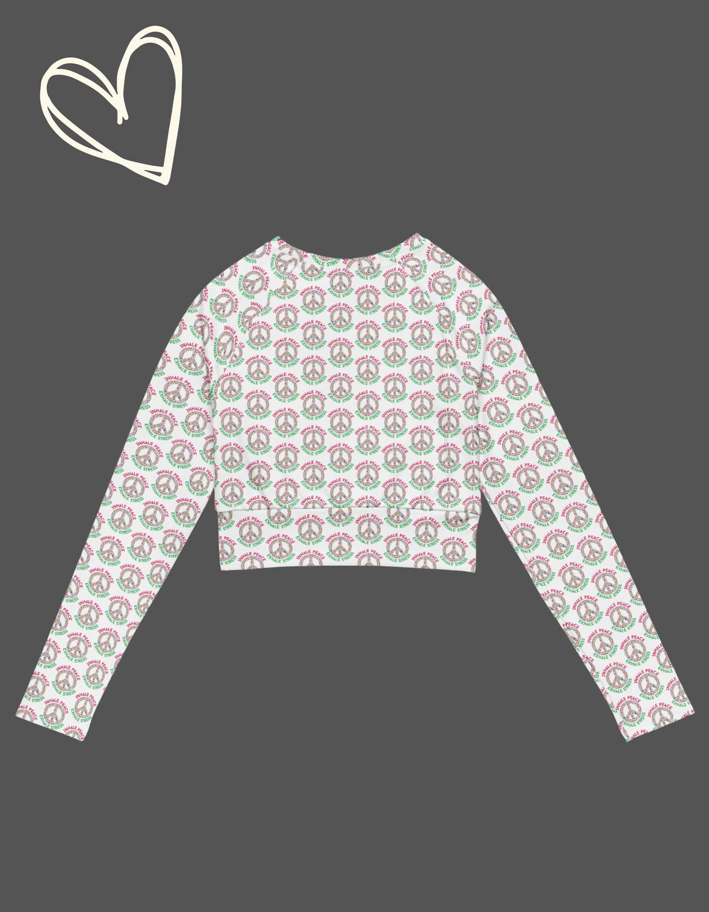 Mindful, Recycled long-sleeve crop top - Fitz & Willow
