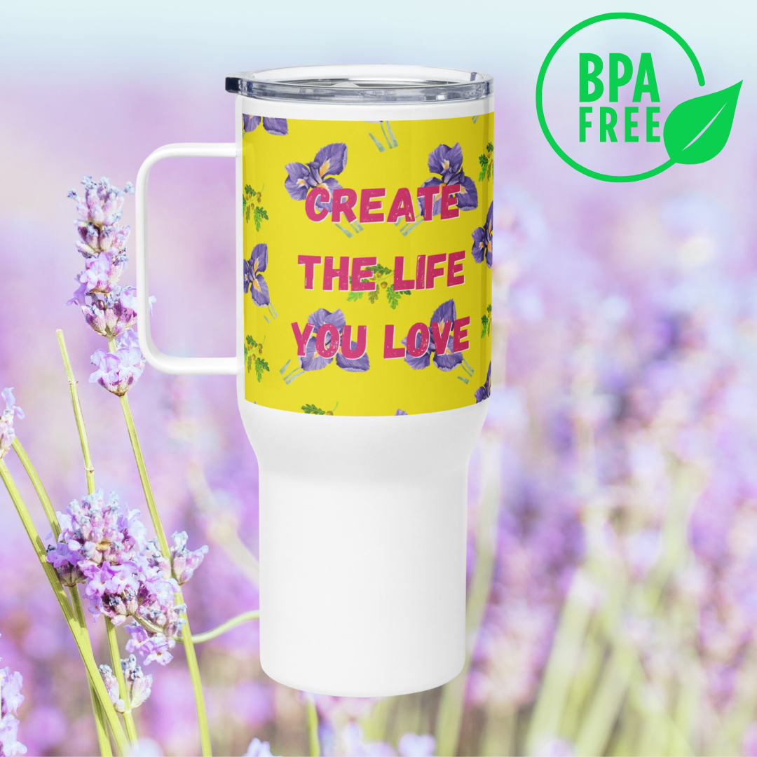 The Life you love, Stainless Steel-BPA free, Travel mug - Fitz & Willow