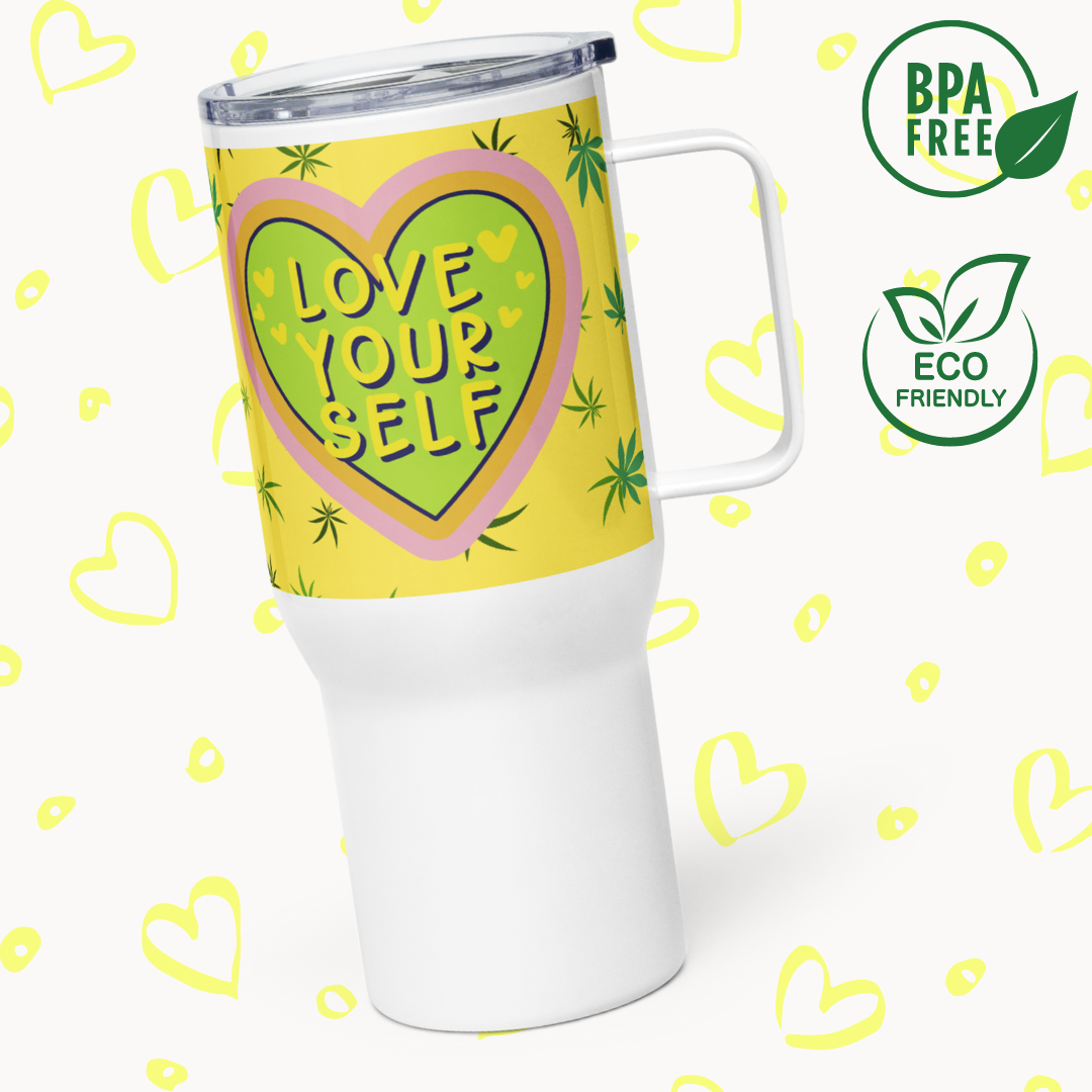 Love Yourself, Thermal mug with handle - Fitz & Willow