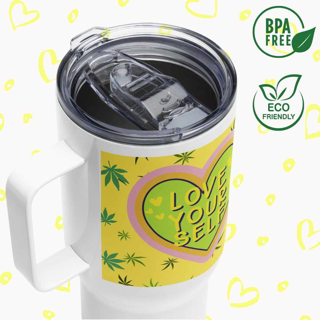 Love Yourself, Thermal mug with handle - Fitz & Willow