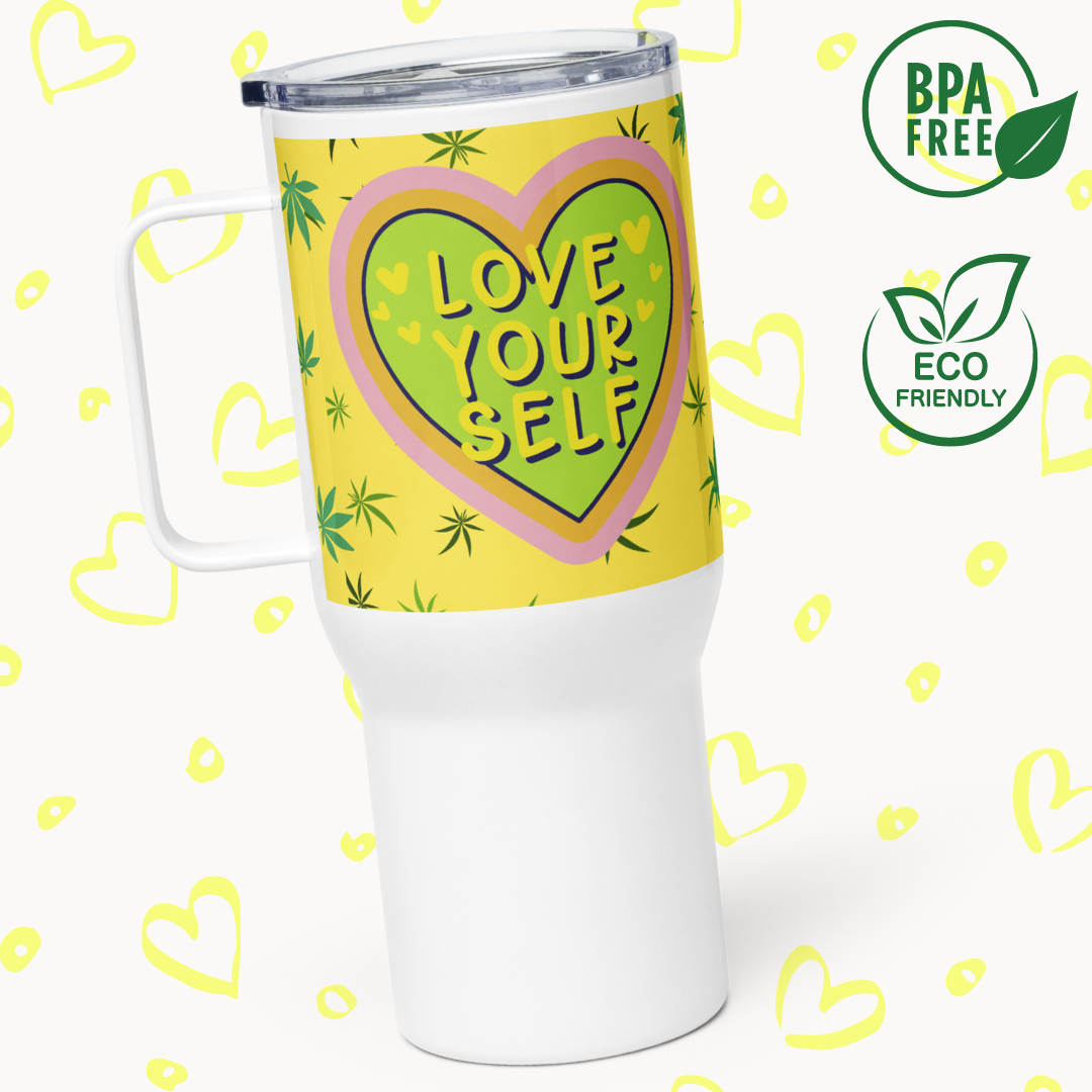 Love Yourself, Thermal mug with handle - Fitz & Willow