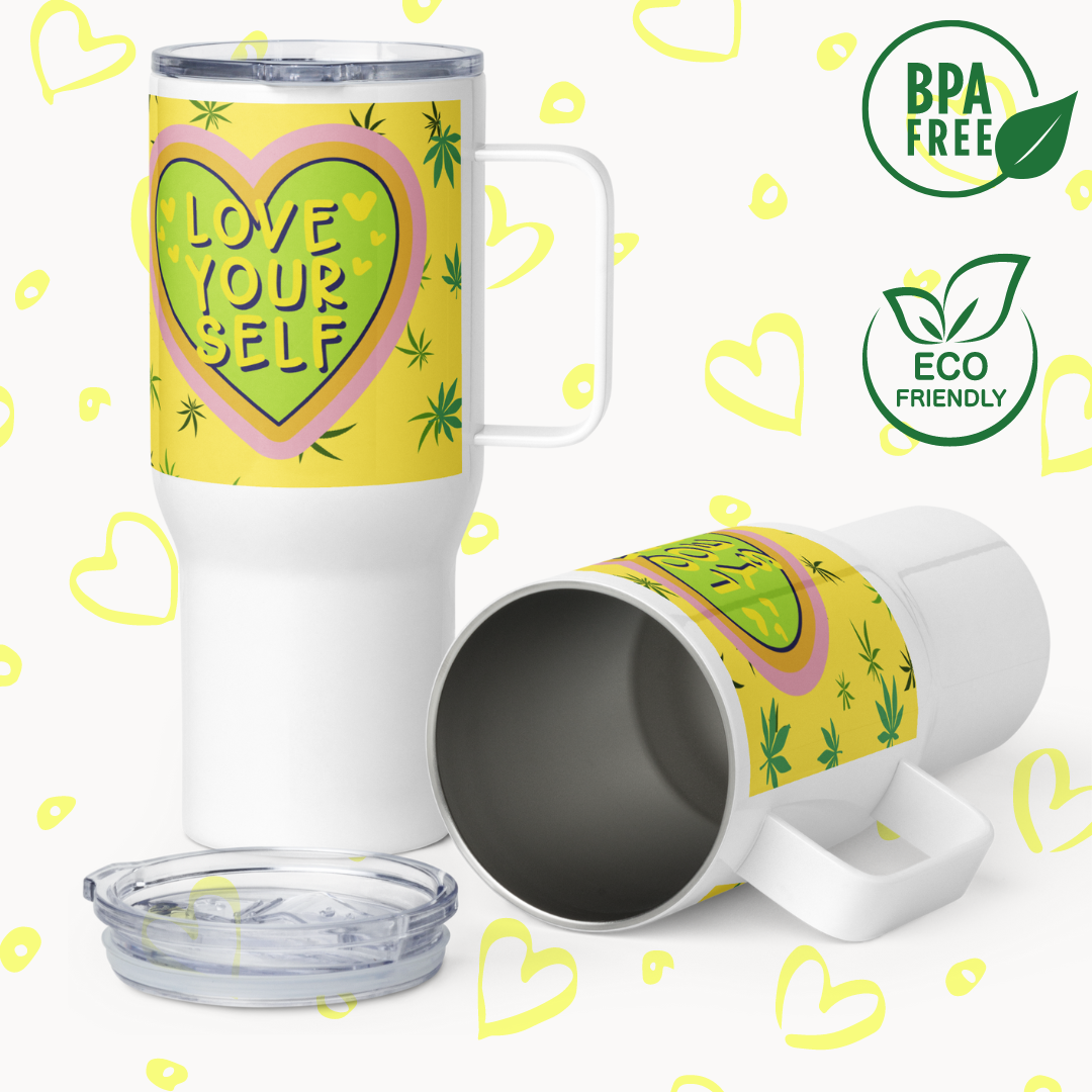 Love Yourself, Thermal mug with handle - Fitz & Willow