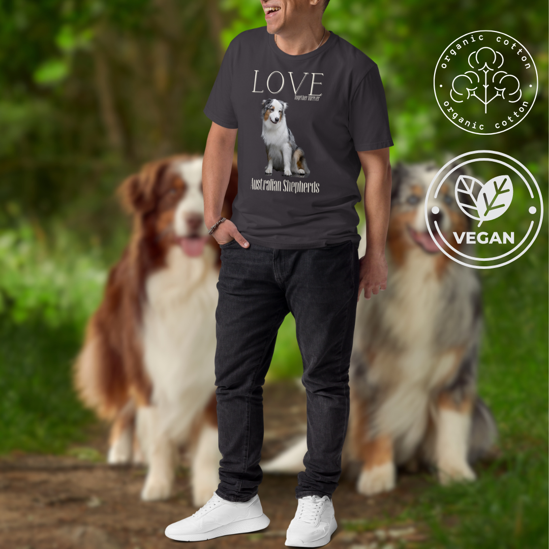 Australian Shepherd lovers organic t-shirt - Fitz & Willow