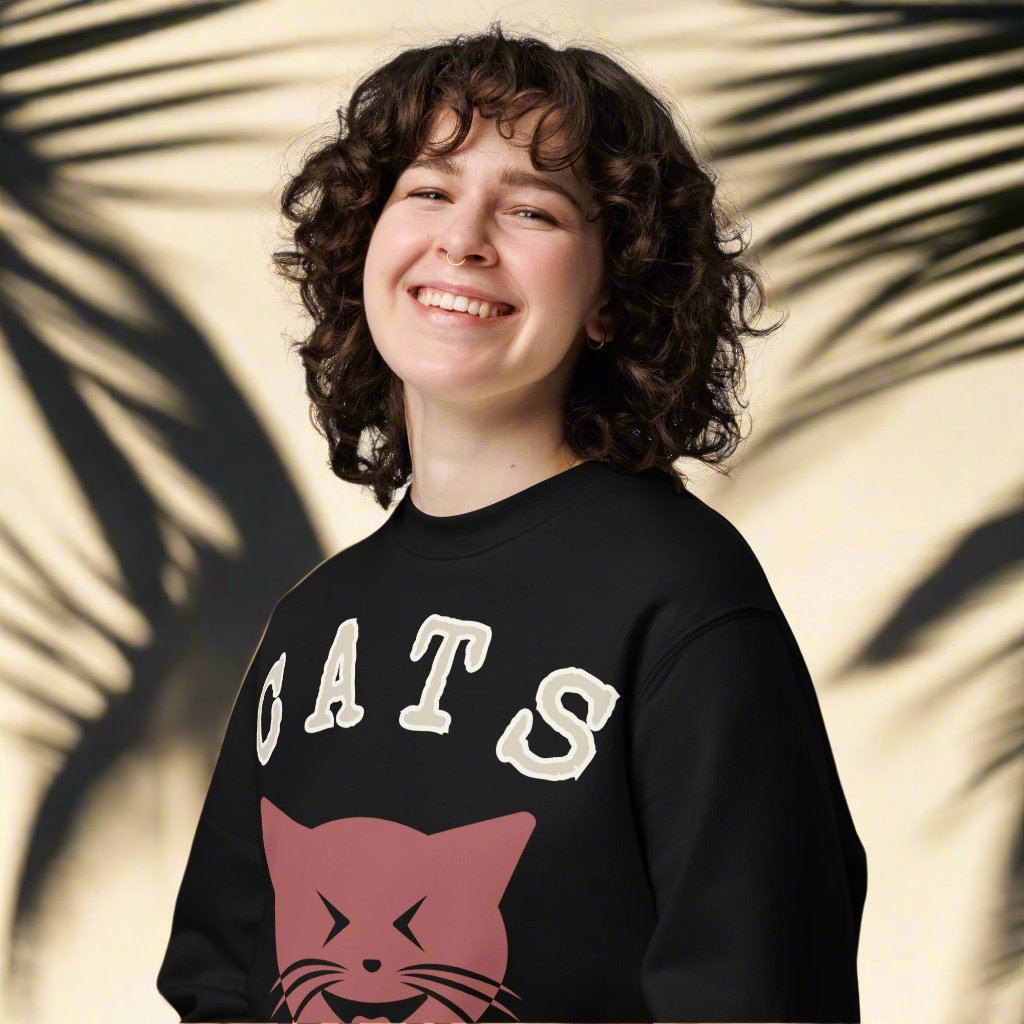 Ethical Cat Lover Apparel: Organic Cotton Sweatshirt - Fitz & Willow