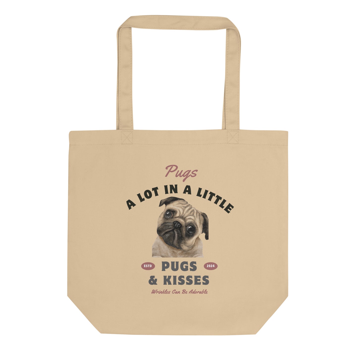 Pug lovers, Sustainable Tote Bag - Fitz & Willow
