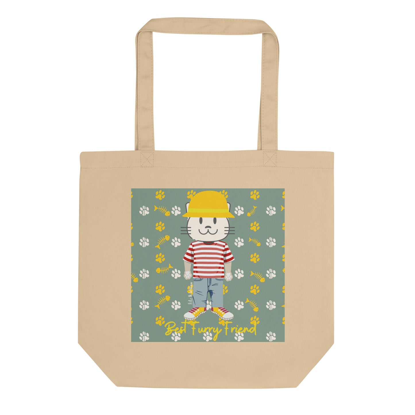 BFF, Cat Themed Sustainable Tote Bag - Fitz & Willow