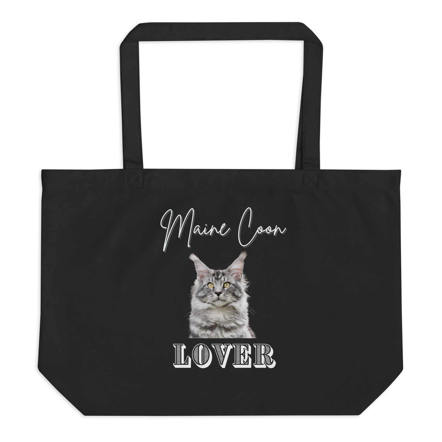 Maine Coons, Large sustainable tote bag - Fitz & Willow