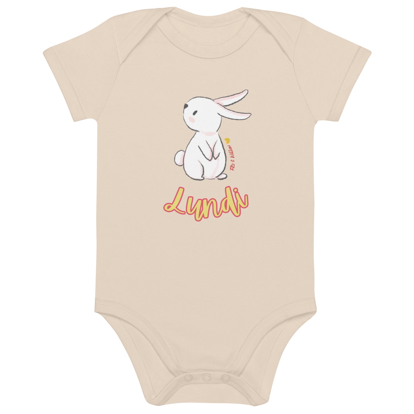 Lundi, Organic cotton baby bodysuit - Fitz & Willow