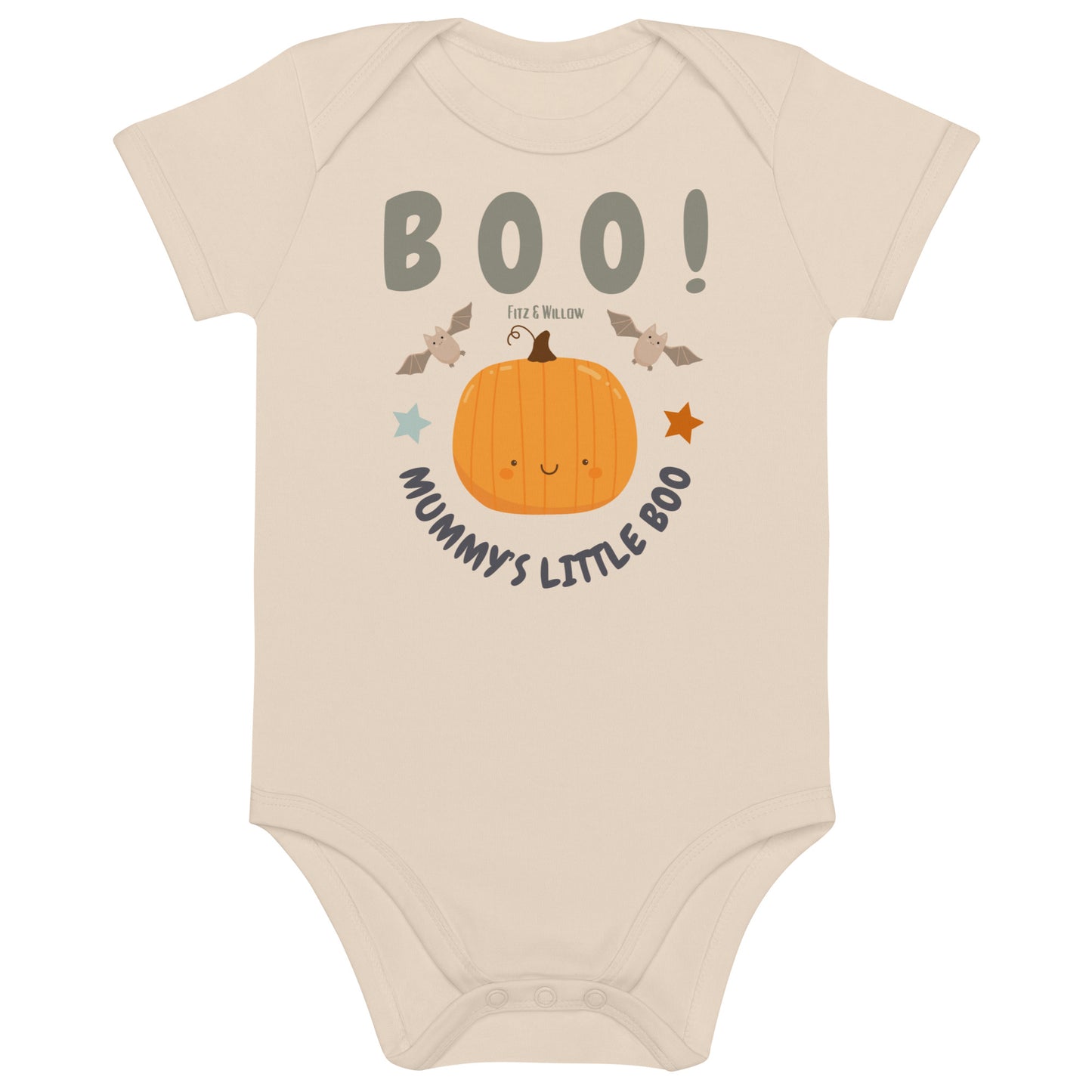 Mummy’s Little Boo Organic Cotton Halloween Bodysuit - Fitz & Willow