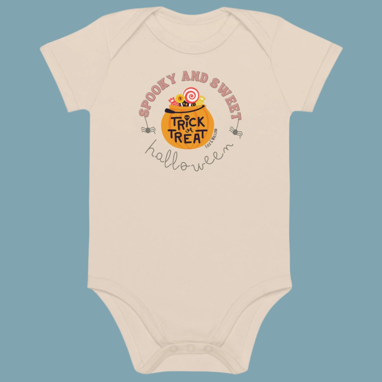 Spooky and Sweet Pumpkin Bodysuit for Newborns - Fitz & Willow