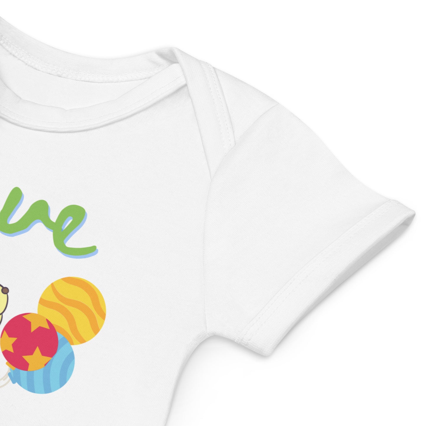 Organic cotton baby bodysuit, Love Hugo - Fitz & Willow - Fitz & Willow