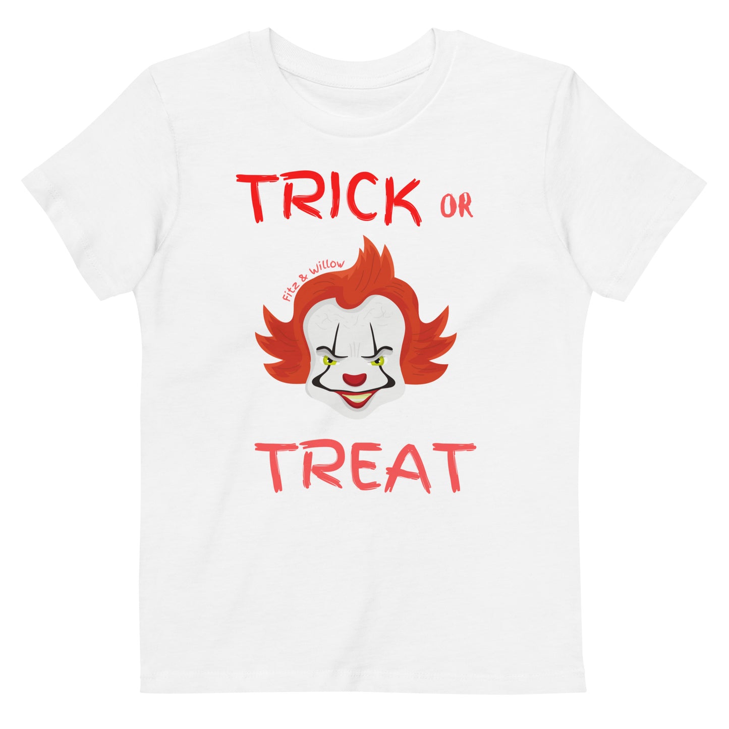 Halloween Clown, Organic cotton kids t-shirt - Fitz & Willow