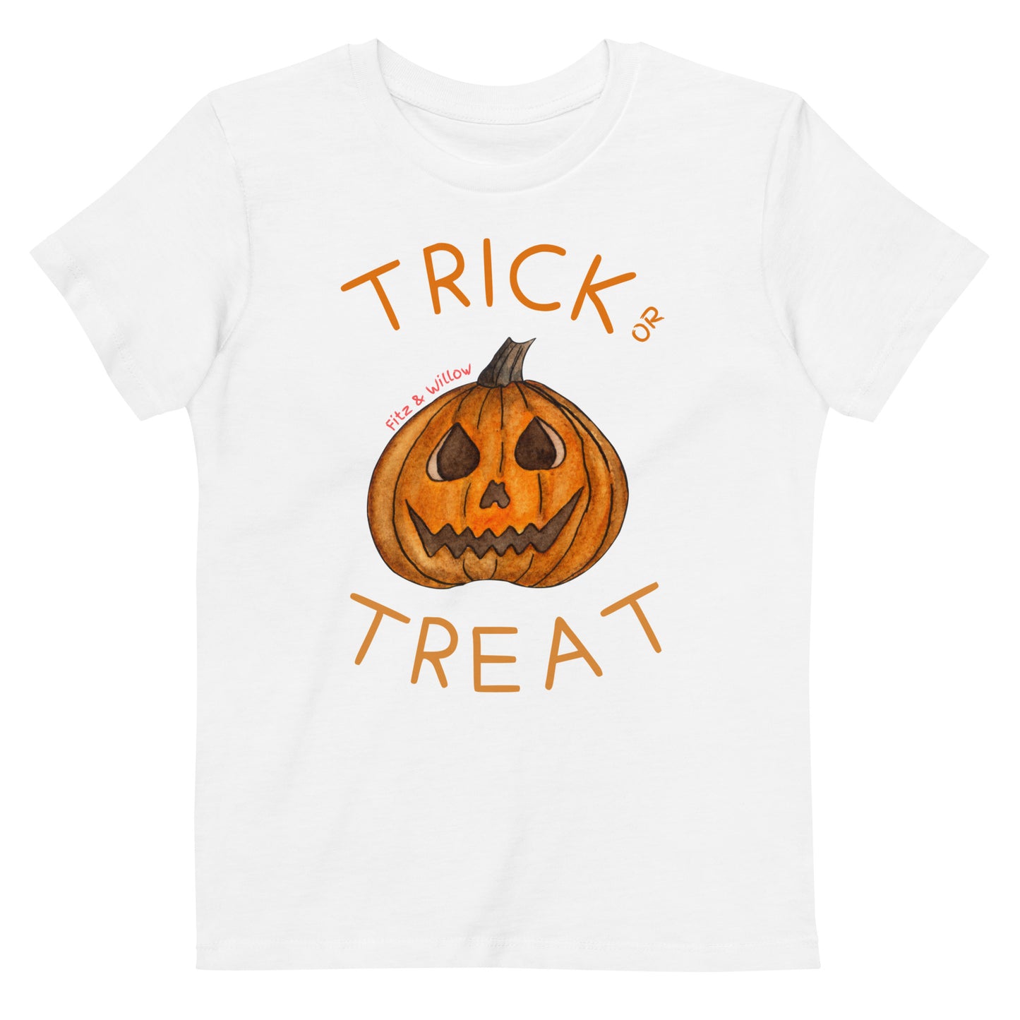 Halloween Pumpkin, Organic cotton kids t-shirt - Fitz & Willow