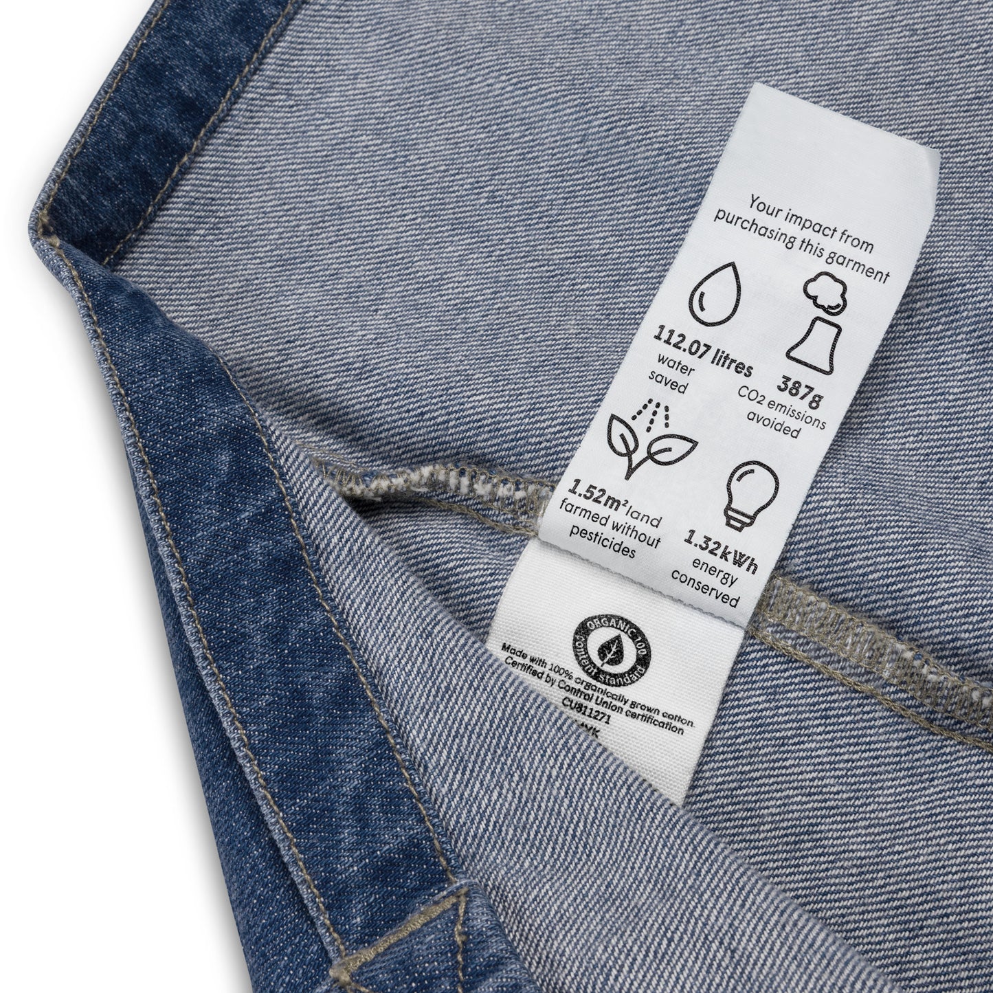 Cool Cat, Organic denim tote bag - Fitz & Willow
