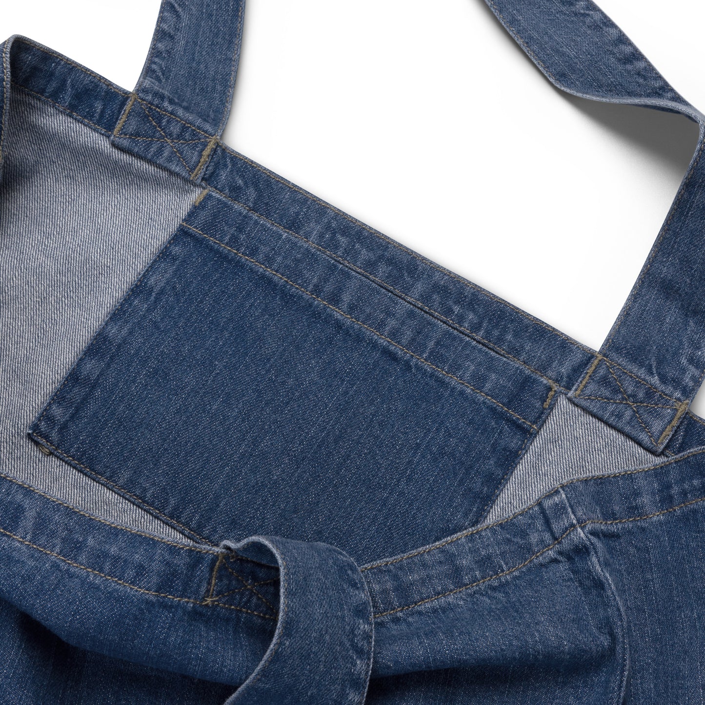 Paws, cute cat sustainable denim tote bag - Fitz & Willow