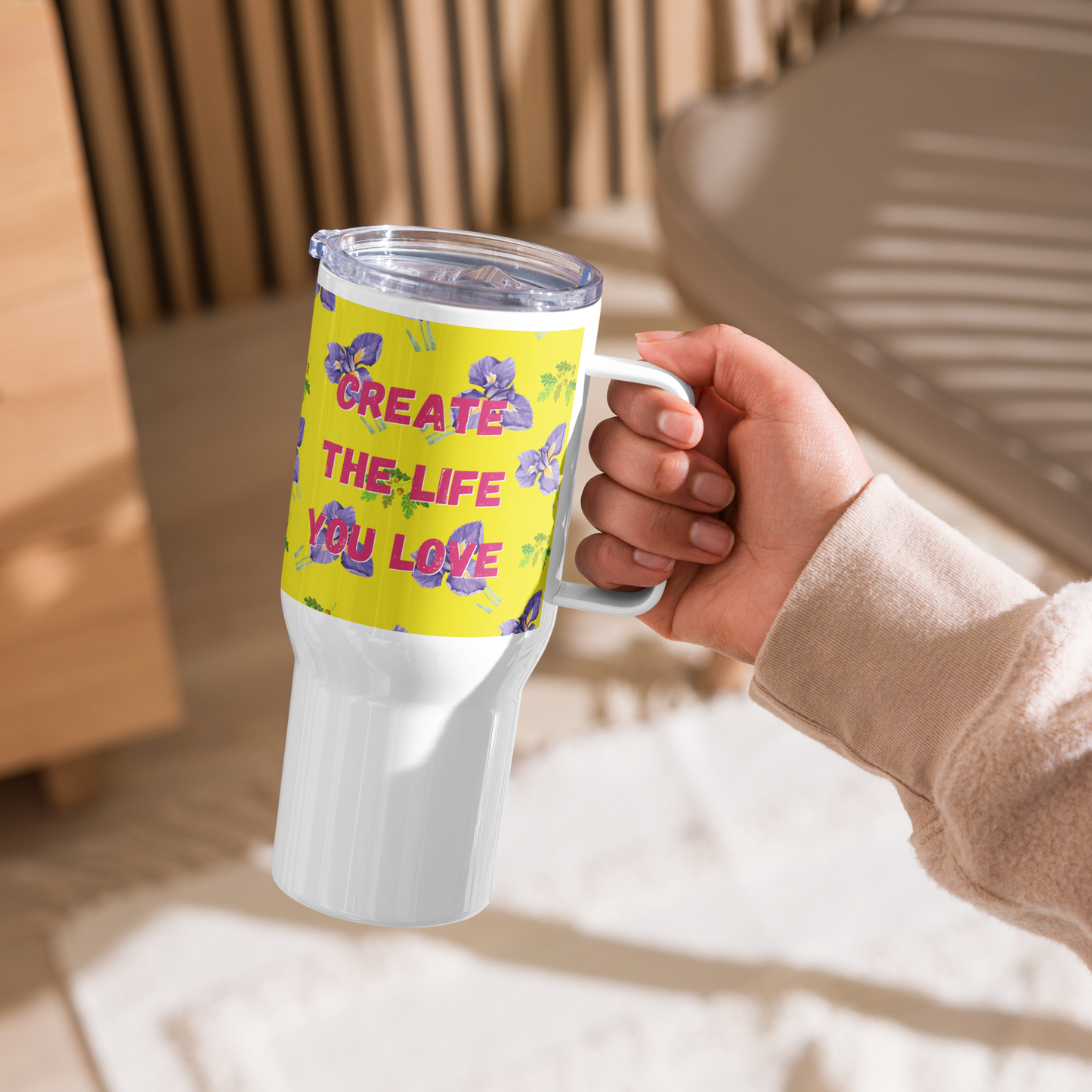The Life you love, Stainless Steel-BPA free, Travel mug - Fitz & Willow