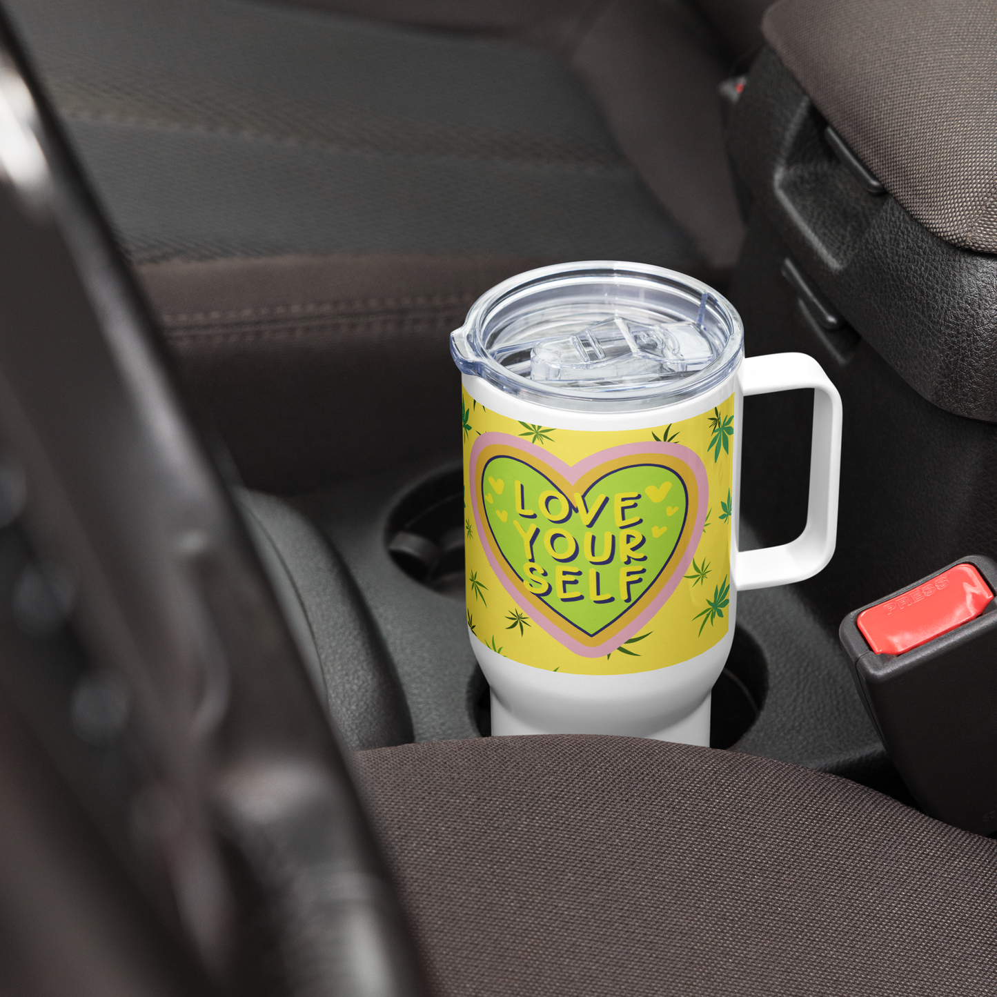 Love Yourself, Thermal mug with handle - Fitz & Willow