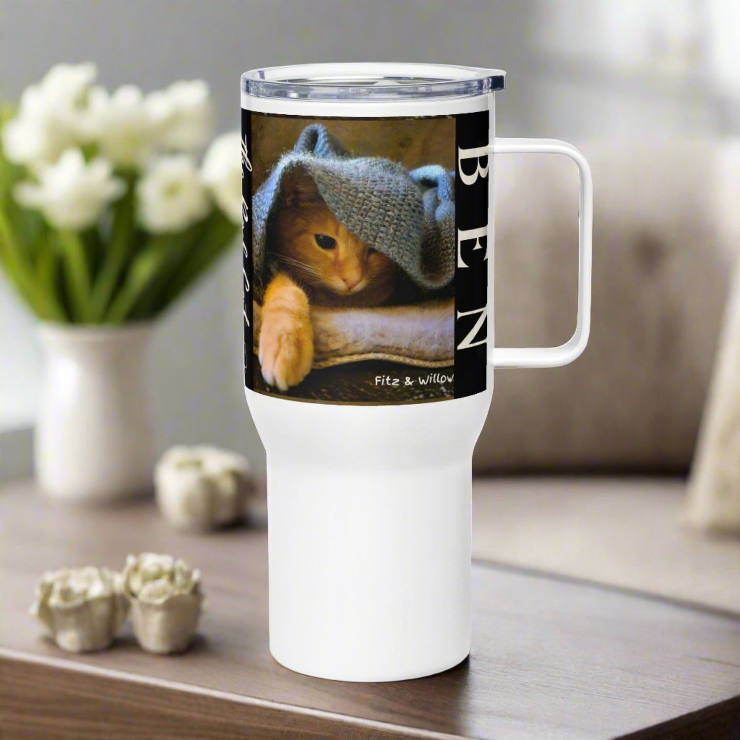 Ben, Travel mug with handle - Fitz & Willow