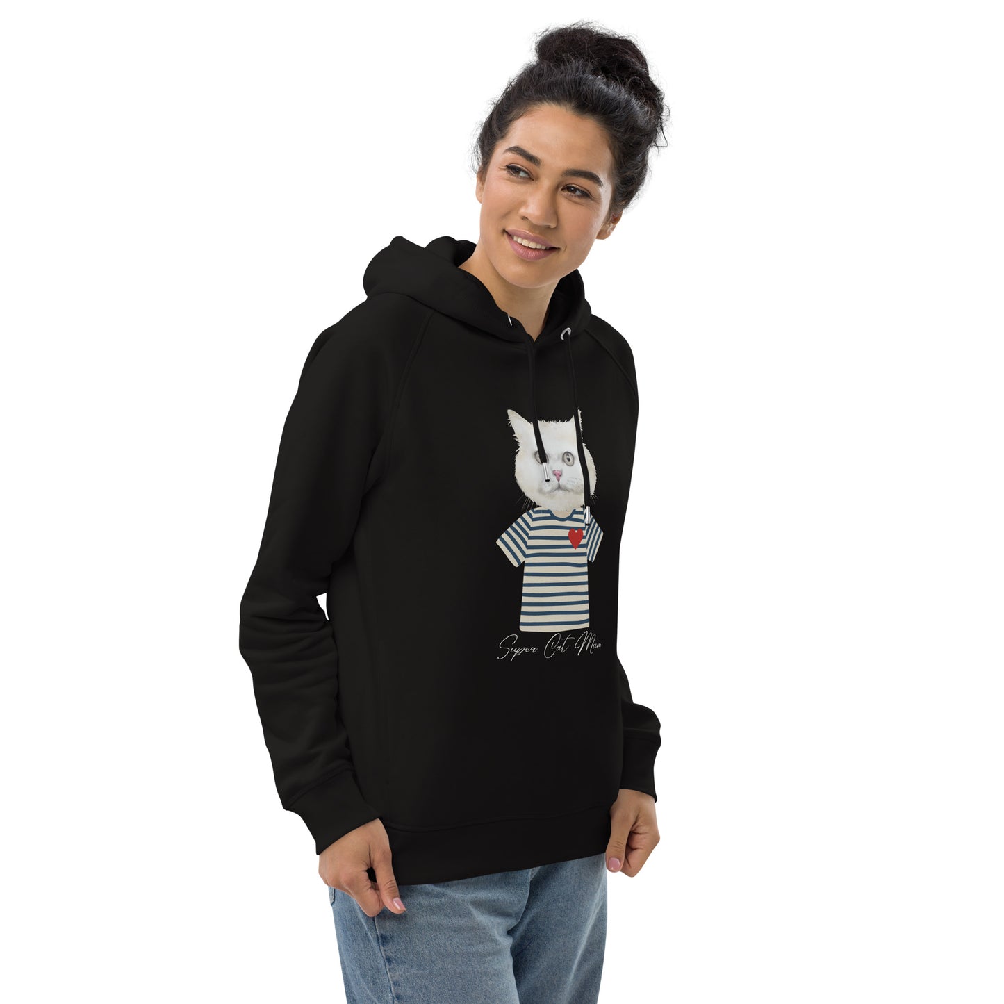 Super Cat Mum, Unisex pullover hoodie - Fitz & Willow