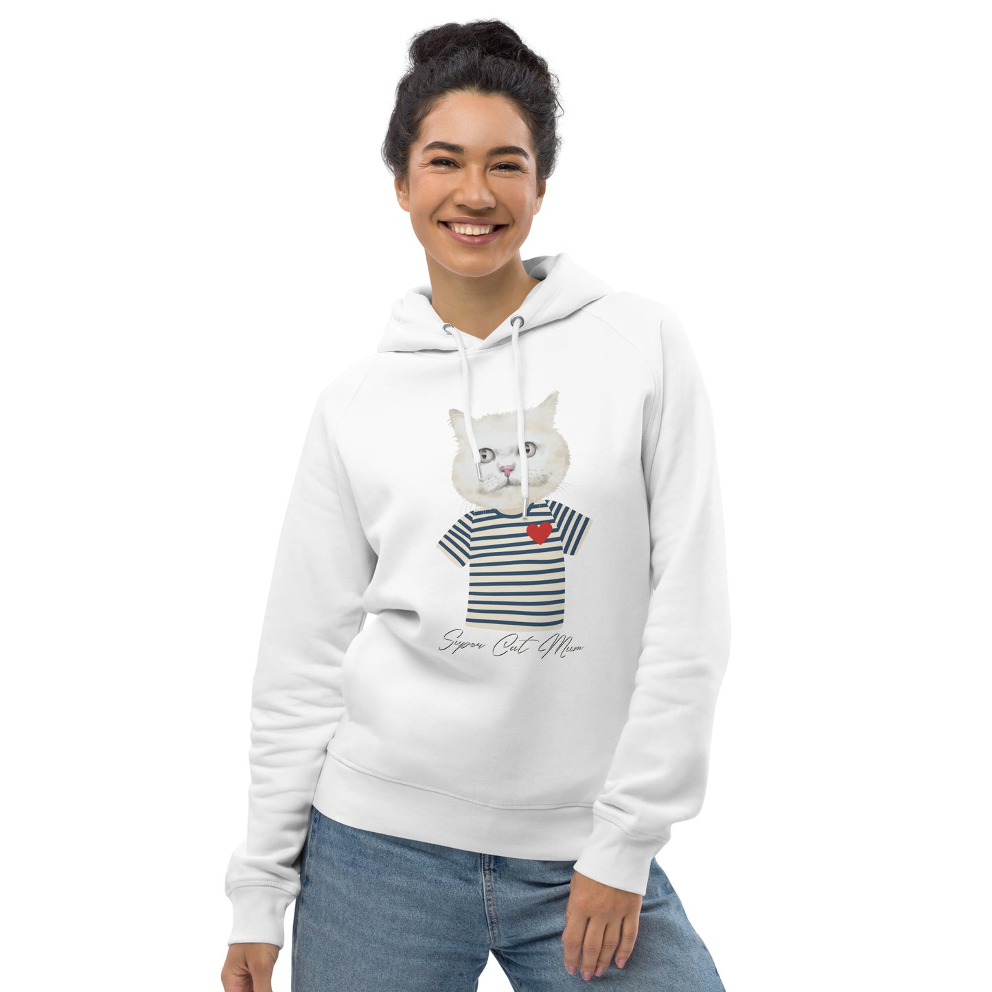 Super Cat Mum, Unisex pullover hoodie - Fitz & Willow