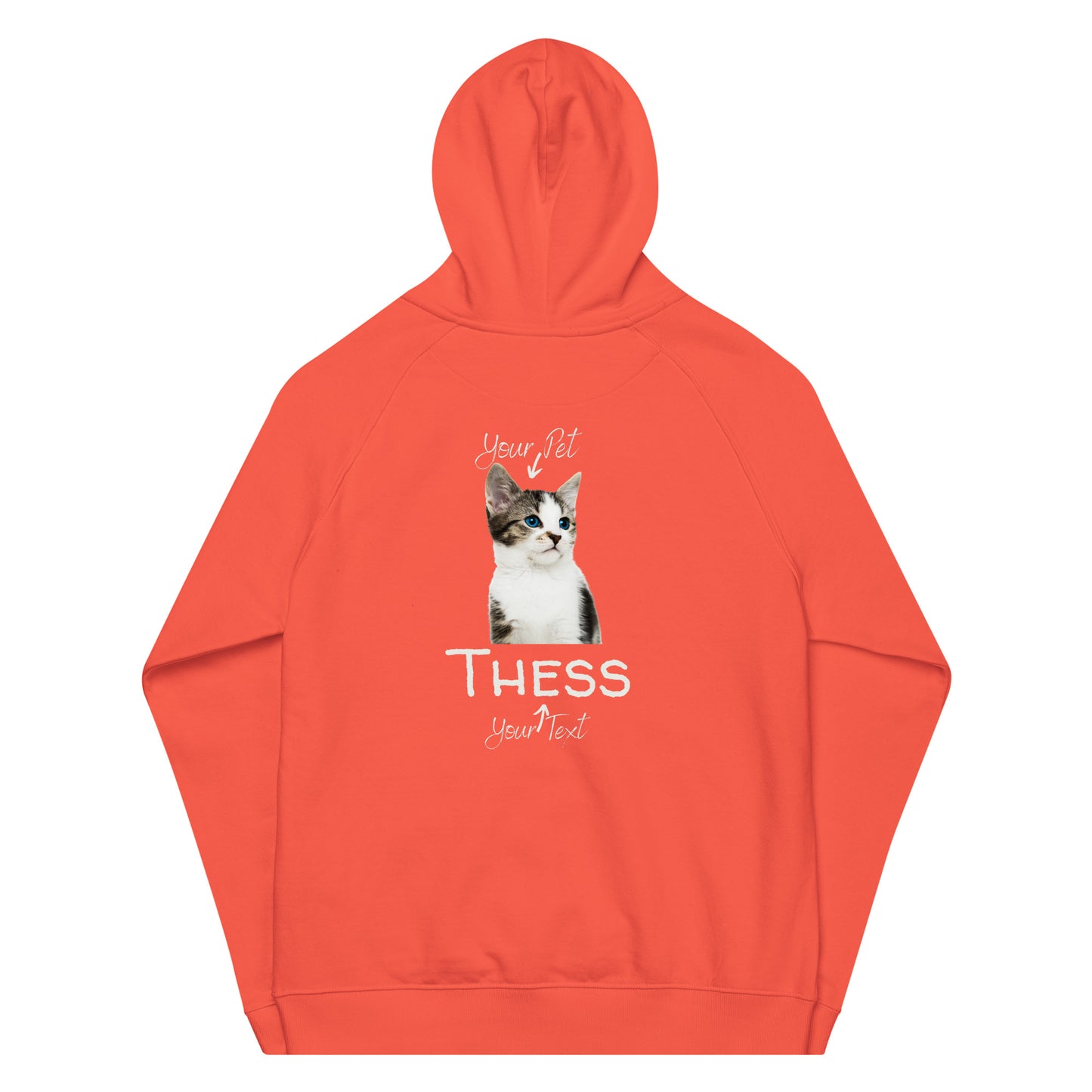 Cat unisex hoodie, organic cotton - Fitz & Willow