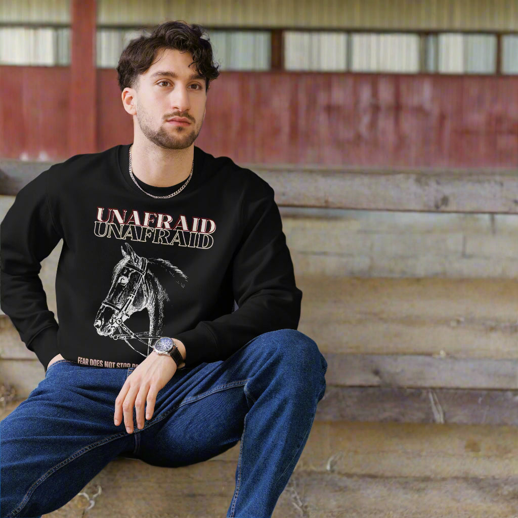 Horse Lover Sweatshirt – 100% Organic Cotton, Eco-Friendly - Fitz & Willow