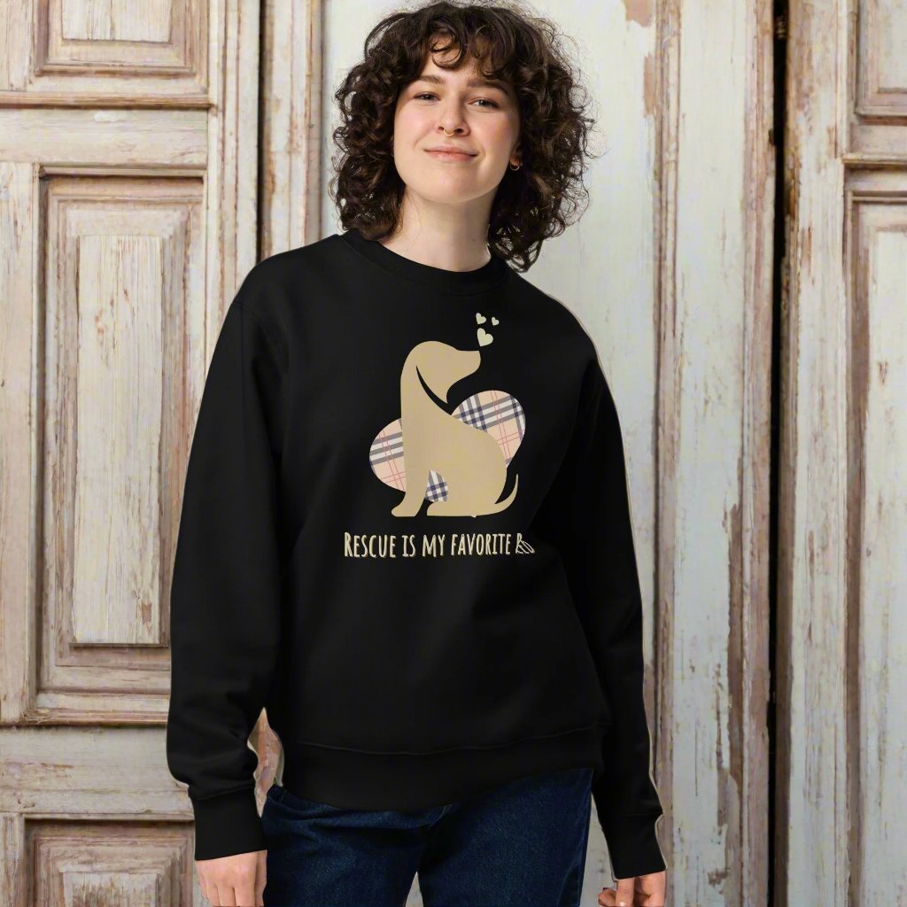 100% Organic Cotton Dog Rescue Sweatshirts | Rescue is My Breed - Fitz & Willow
