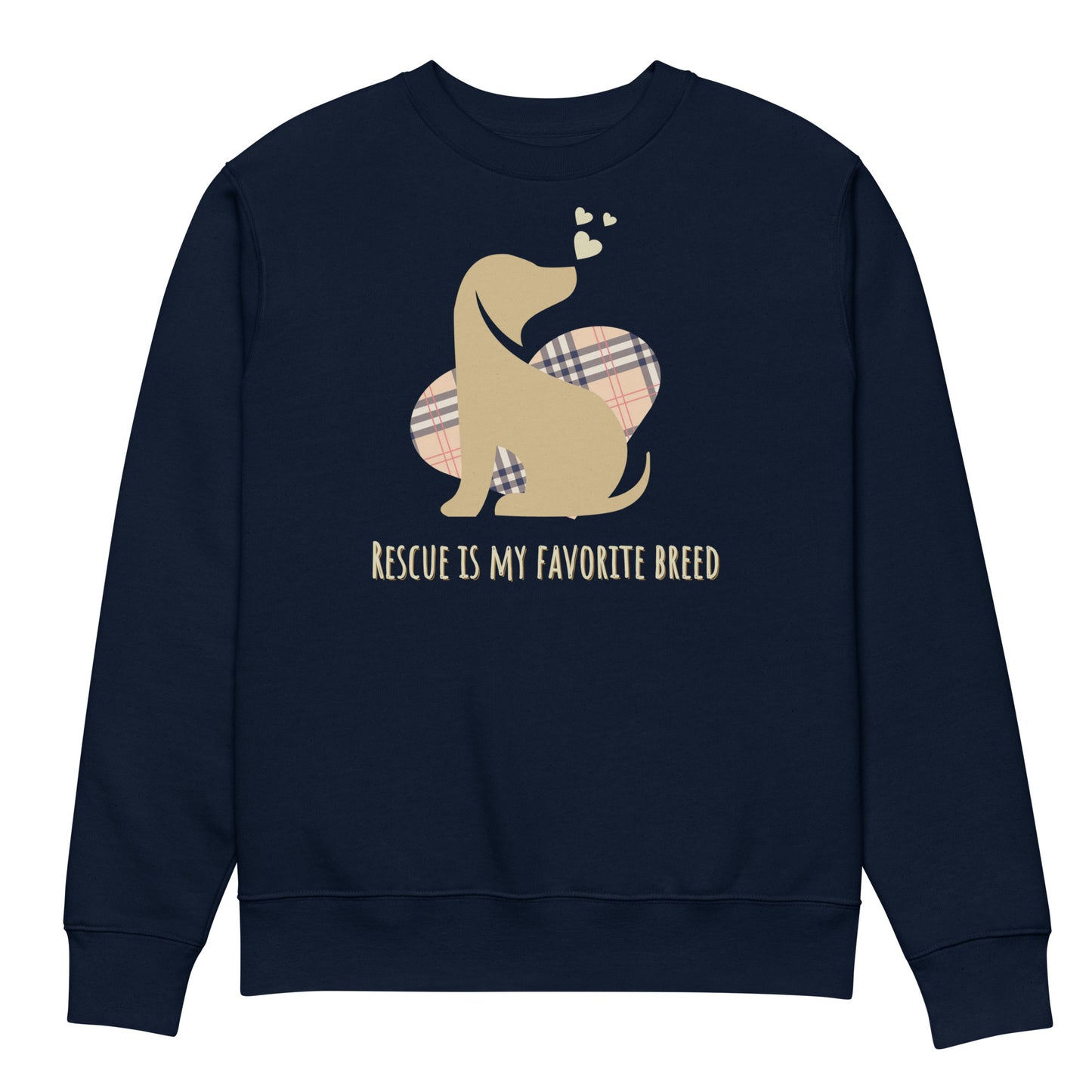 100% Organic Cotton Dog Rescue Sweatshirts | Rescue is My Breed - Fitz & Willow