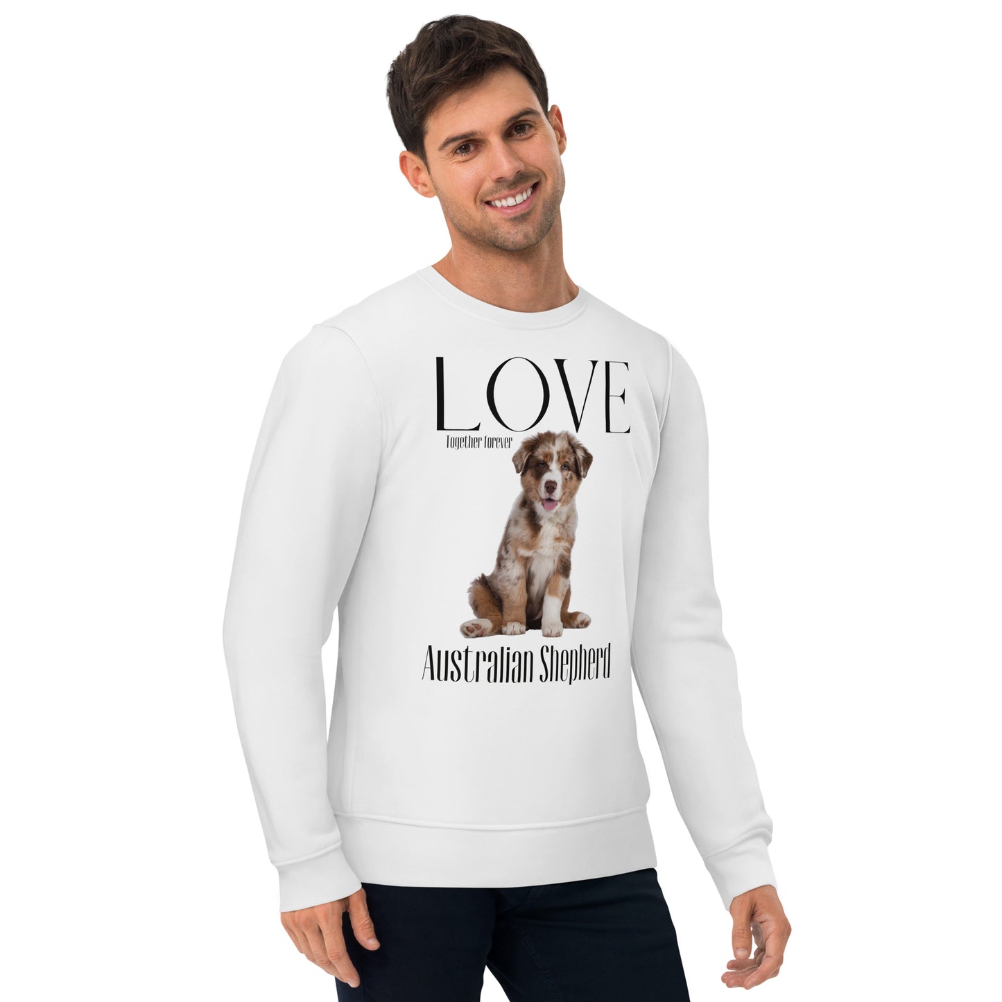 Australian Shepherd lovers, eco sweatshirt - Fitz & Willow