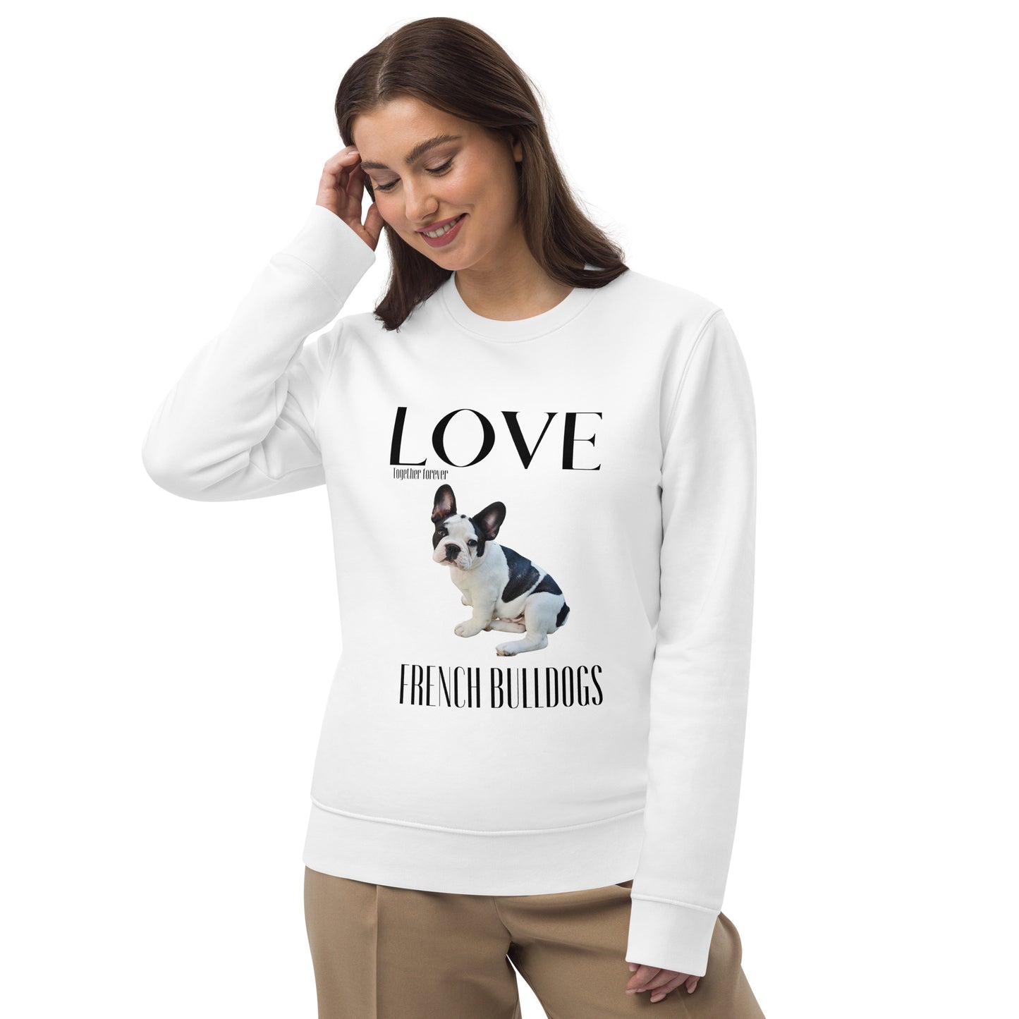 French Bulldog, unisex eco sweatshirt - Fitz & Willow