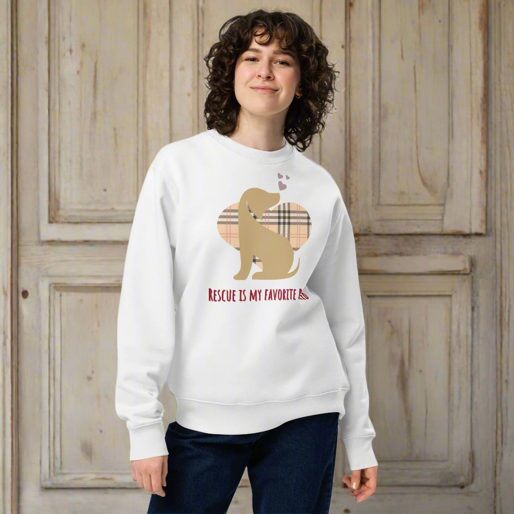 100% Organic Cotton Dog Rescue Sweatshirts | Rescue is My Breed - Fitz & Willow
