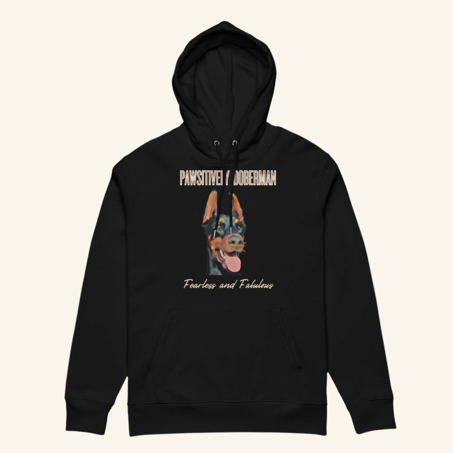 Fearless & Fabulous Doberman Hoodie | Organic Cotton, Vegan - Fitz & Willow