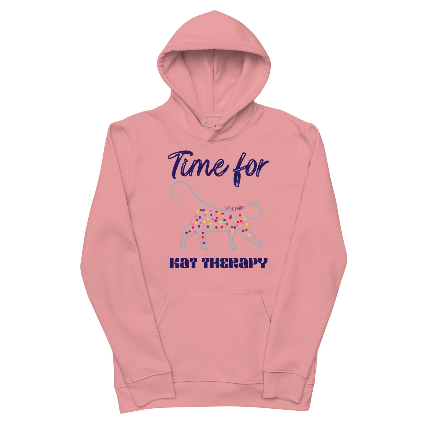 Cats Therapy, eco hoodie - Fitz & Willow
