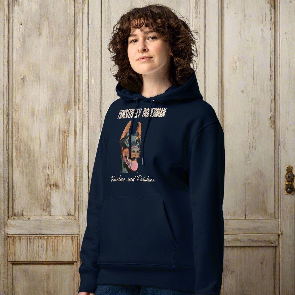 Fearless & Fabulous Doberman Hoodie | Organic Cotton, Vegan - Fitz & Willow