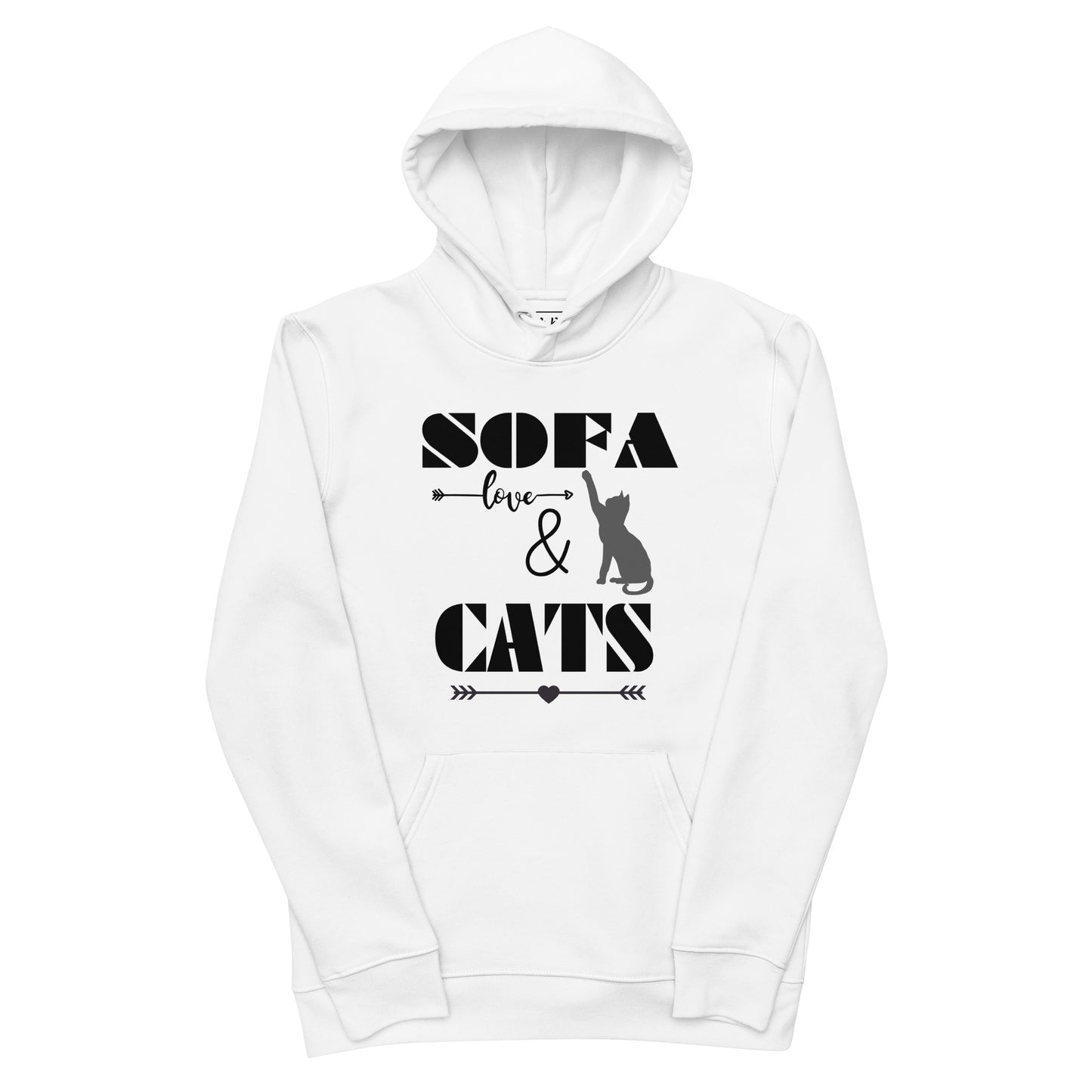Cats & Sofa, unisex eco hoodie - Fitz & Willow