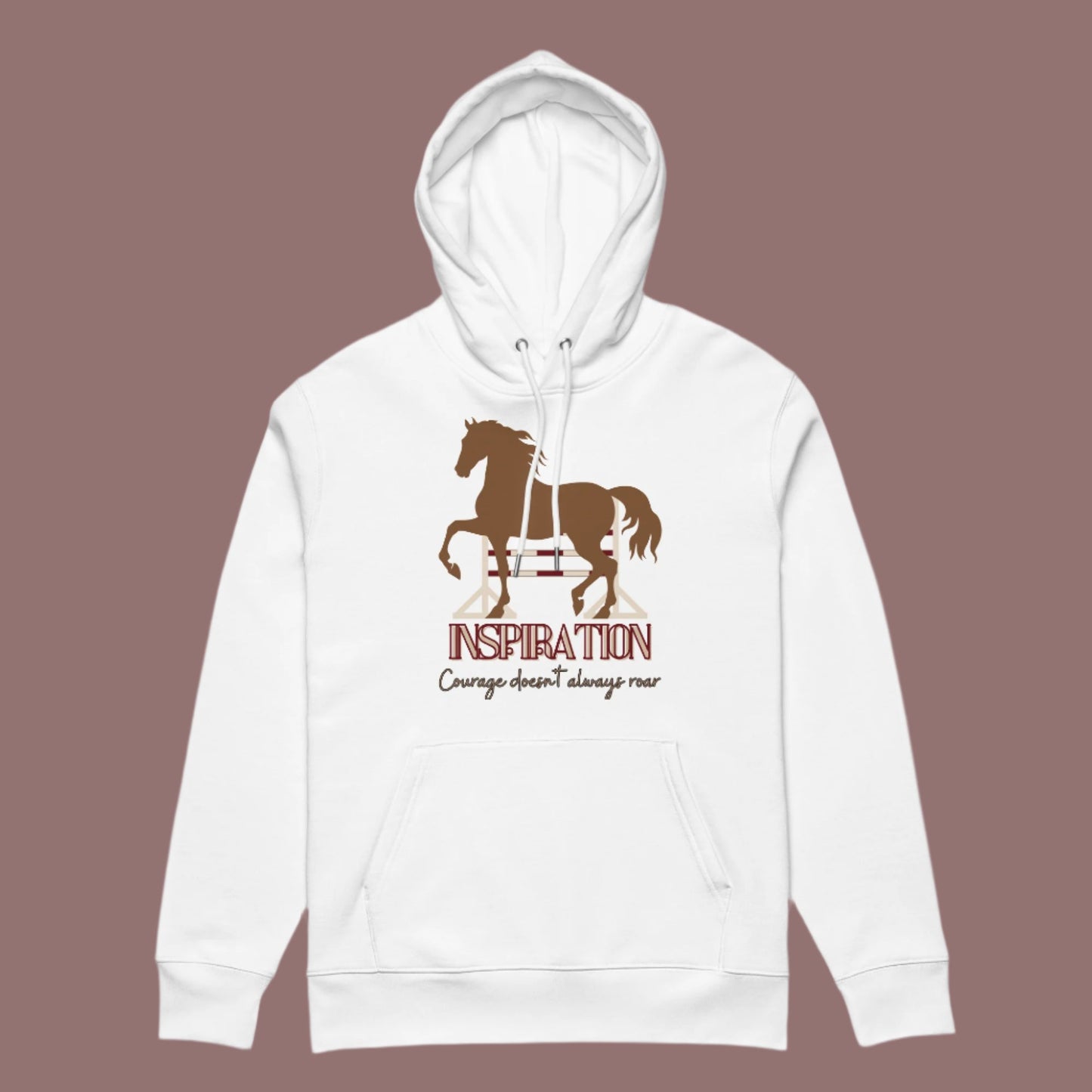 Organic Cotton Hoodie with Horse Print - Vegan & Eco-Friendly - Fitz & Willow
