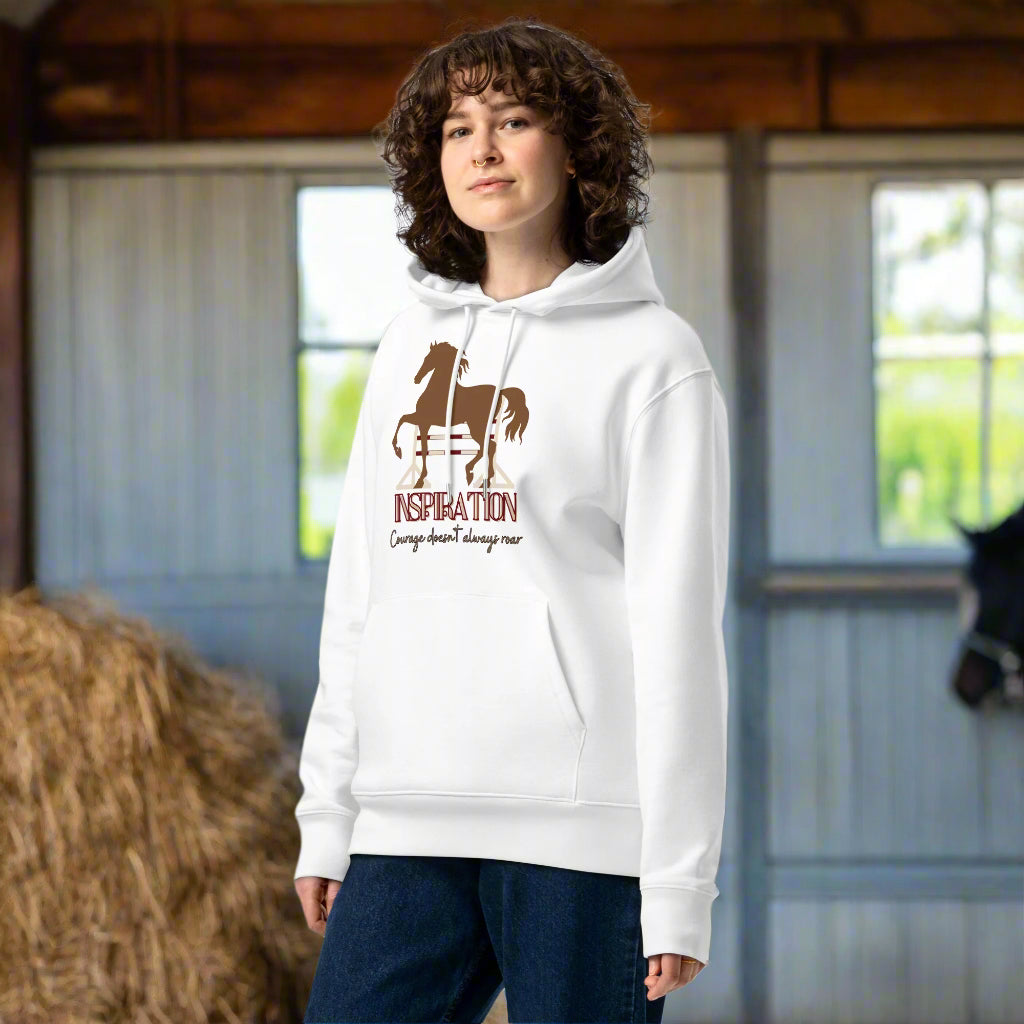 Organic Cotton Hoodie with Horse Print - Vegan & Eco-Friendly - Fitz & Willow