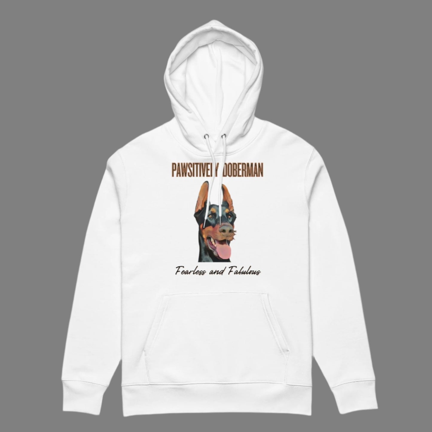 Fearless & Fabulous Doberman Hoodie | Organic Cotton, Vegan - Fitz & Willow
