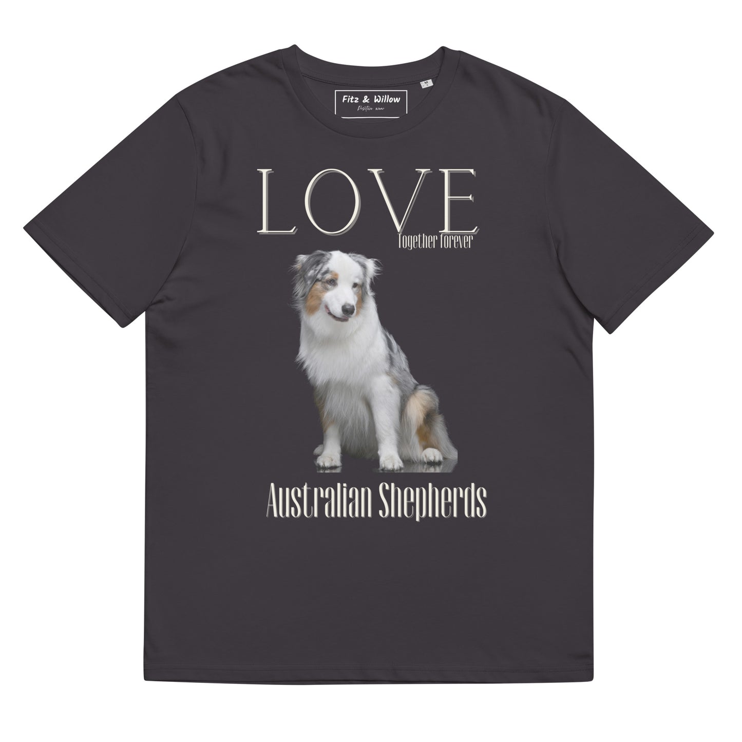 Australian Shepherd lovers organic t-shirt - Fitz & Willow