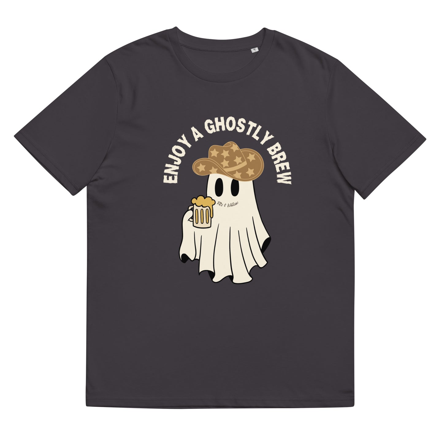 Halloween Ghostly, sustainable t-shirt - Fitz & Willow