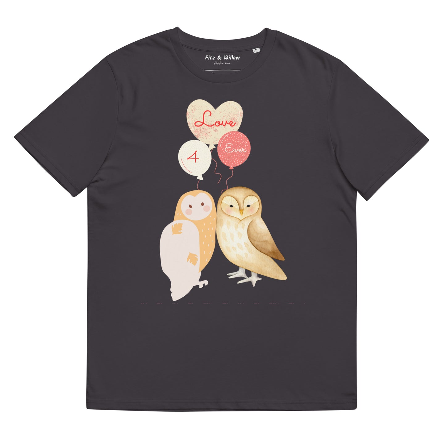 Unisex organic t-shirt, Love 4 ever - Fitz & Willow