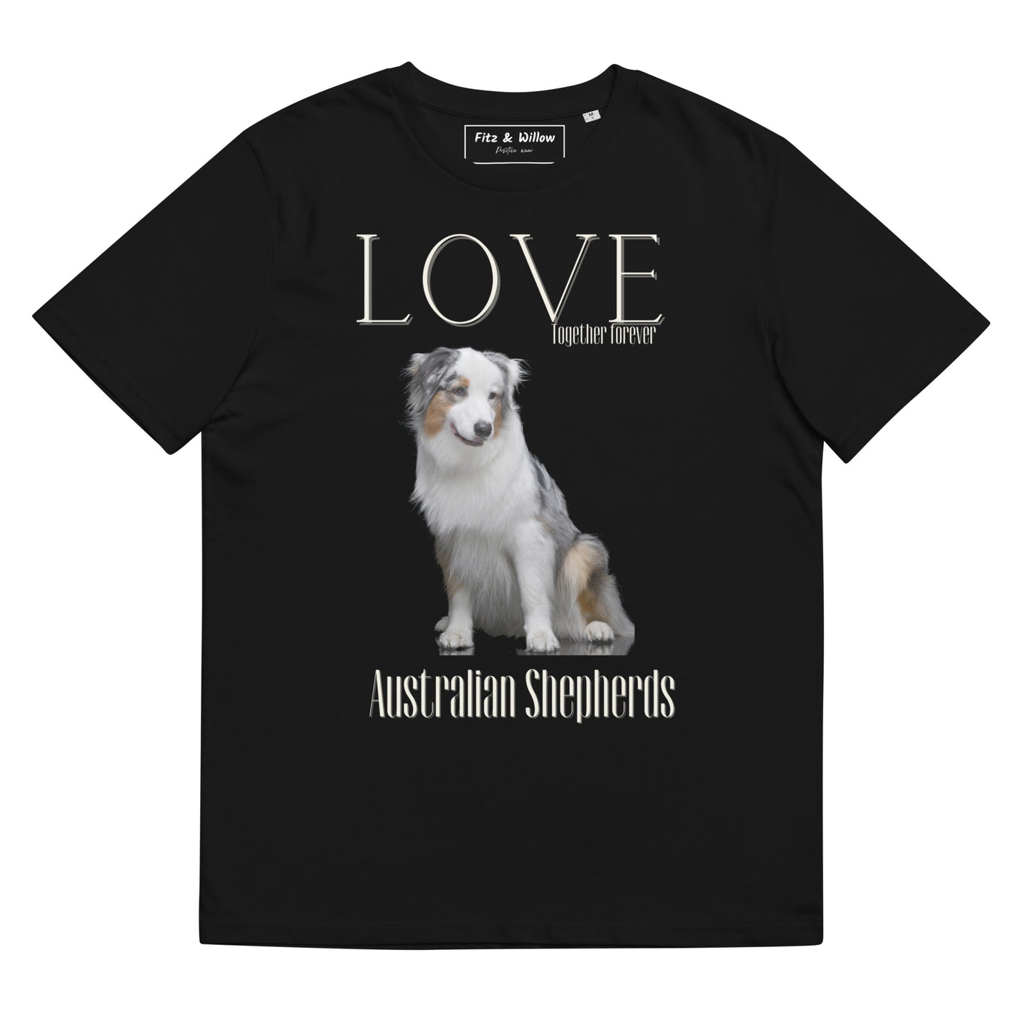 Australian Shepherd lovers organic t-shirt - Fitz & Willow