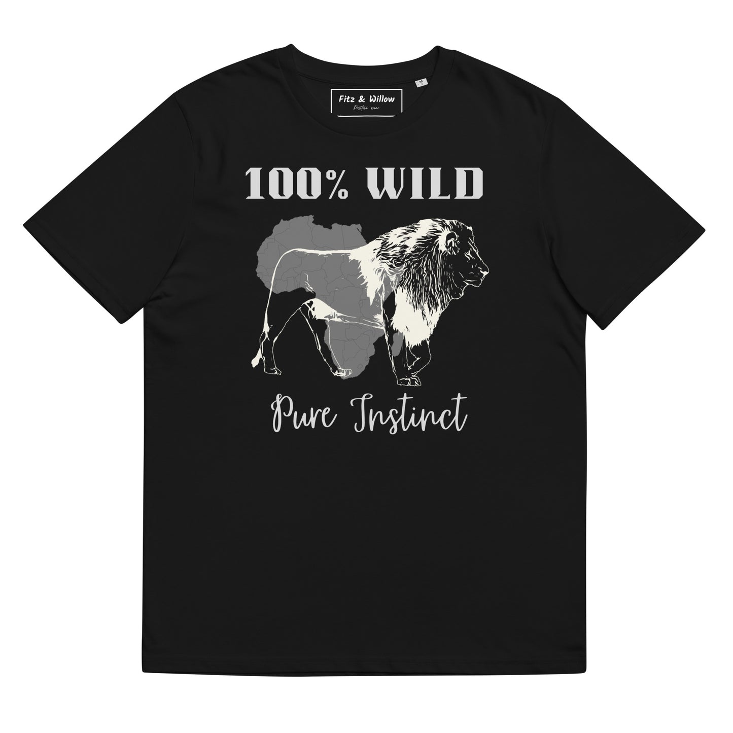 African Lion, Unisex sustainable t-shirt - Fitz & Willow