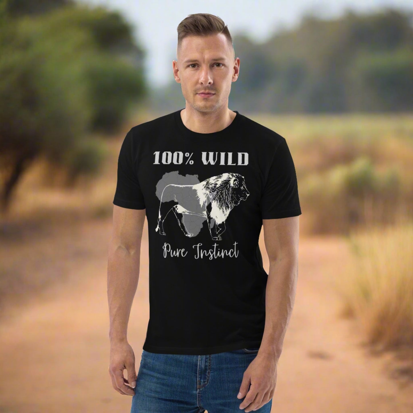 African Lion, Unisex sustainable t-shirt - Fitz & Willow