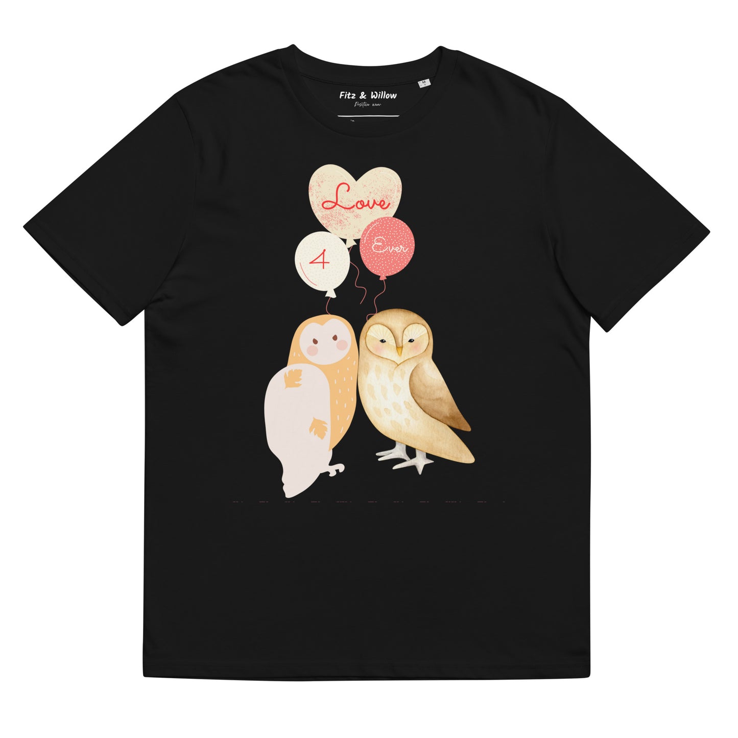 Unisex organic t-shirt, Love 4 ever - Fitz & Willow