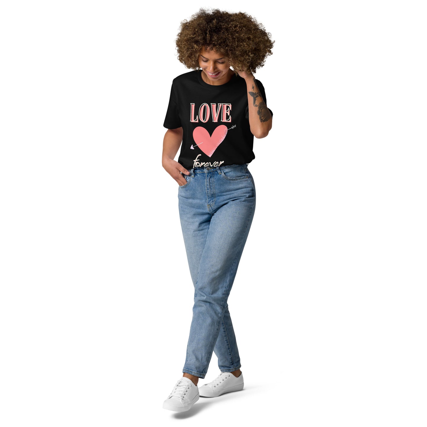Unisex organic cotton t-shirt Love Forever - Fitz & Willow