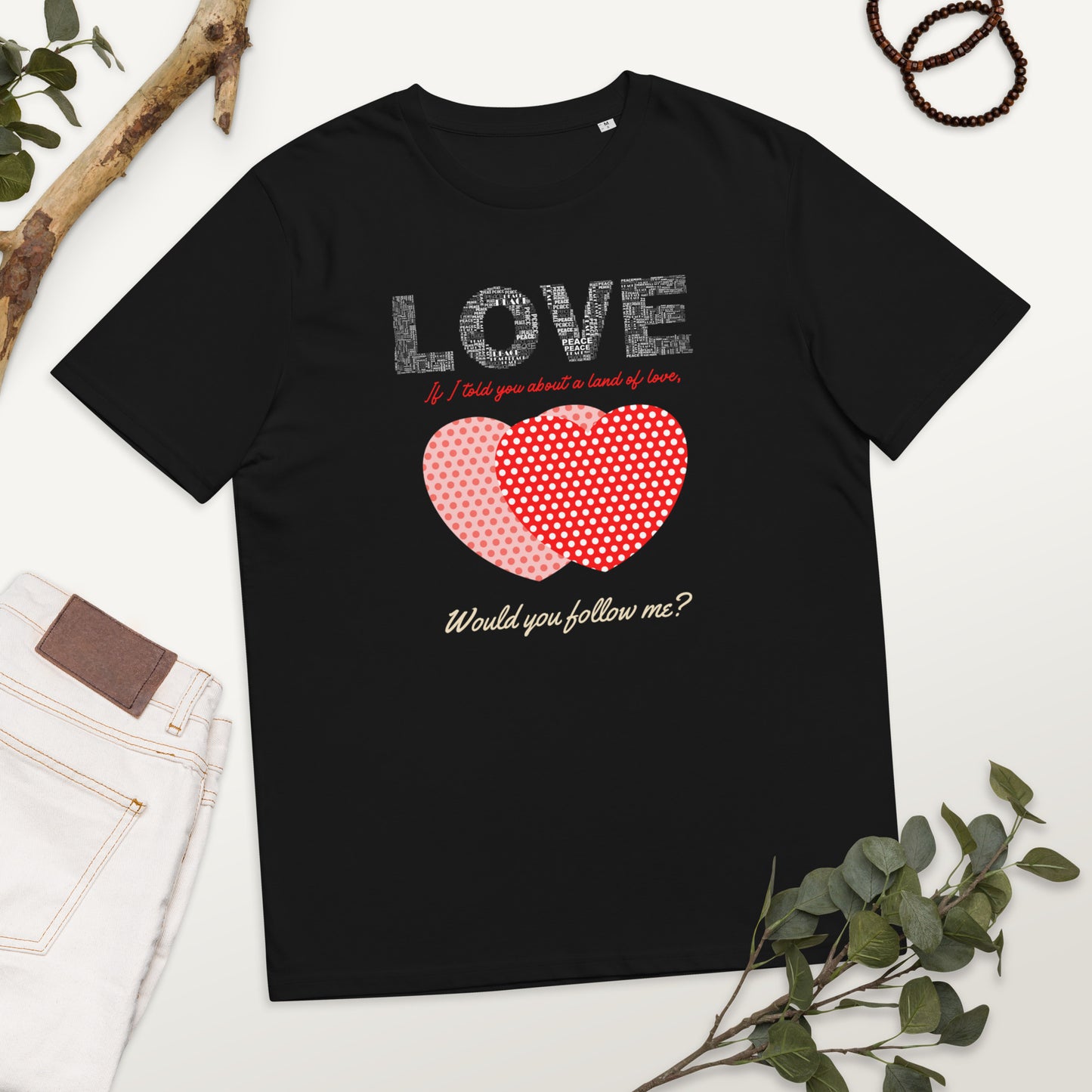 Sweet love, Unisex organic t-shirt - Fitz & Willow