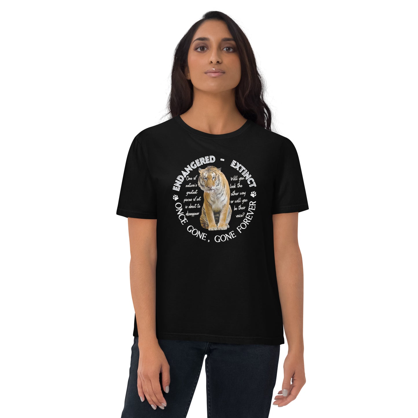 Unisex organic cotton t-shirt, Tiger's voice - Fitz & Willow