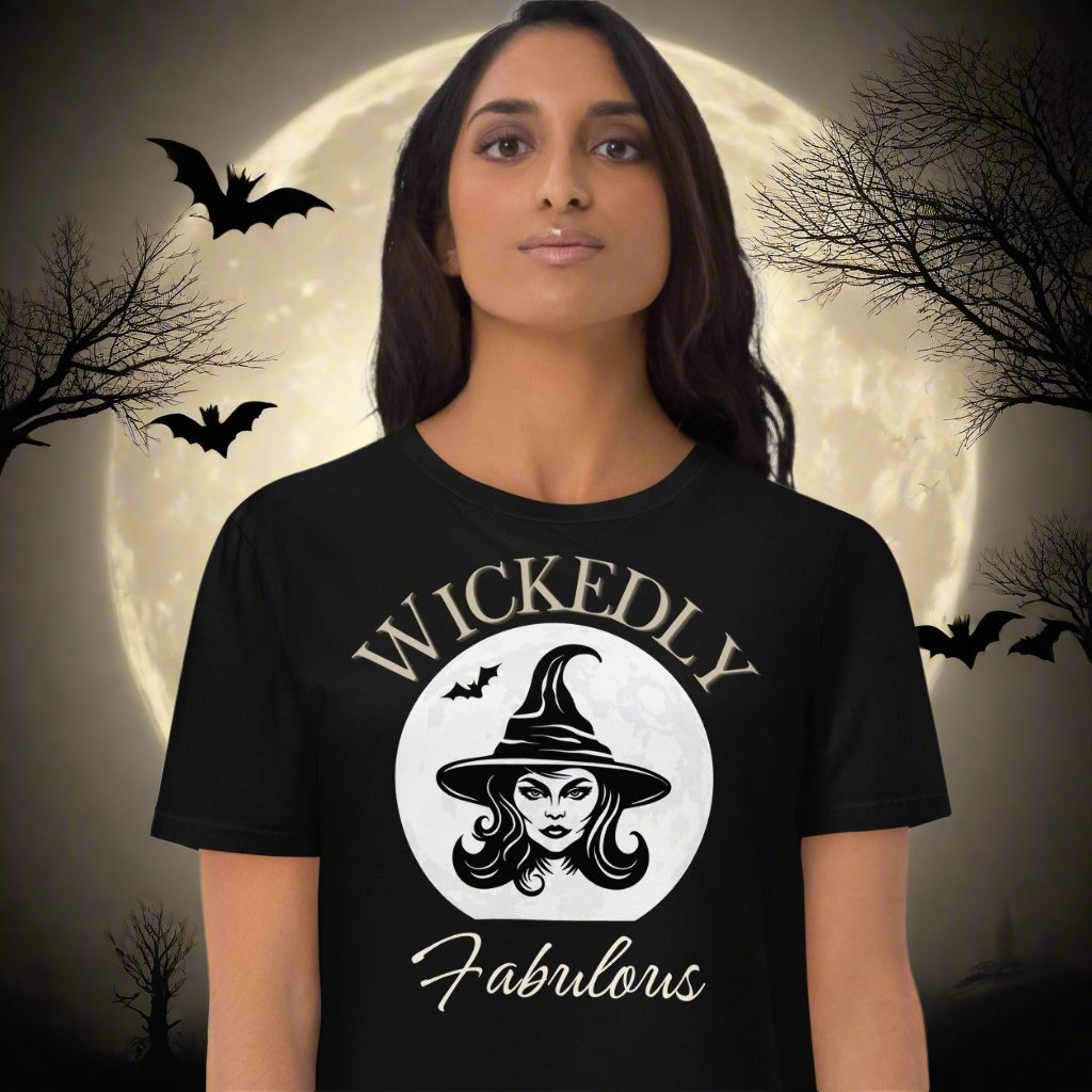 Vegan Organic Wickedly Fabulous Halloween T-Shirt - Fitz & Willow