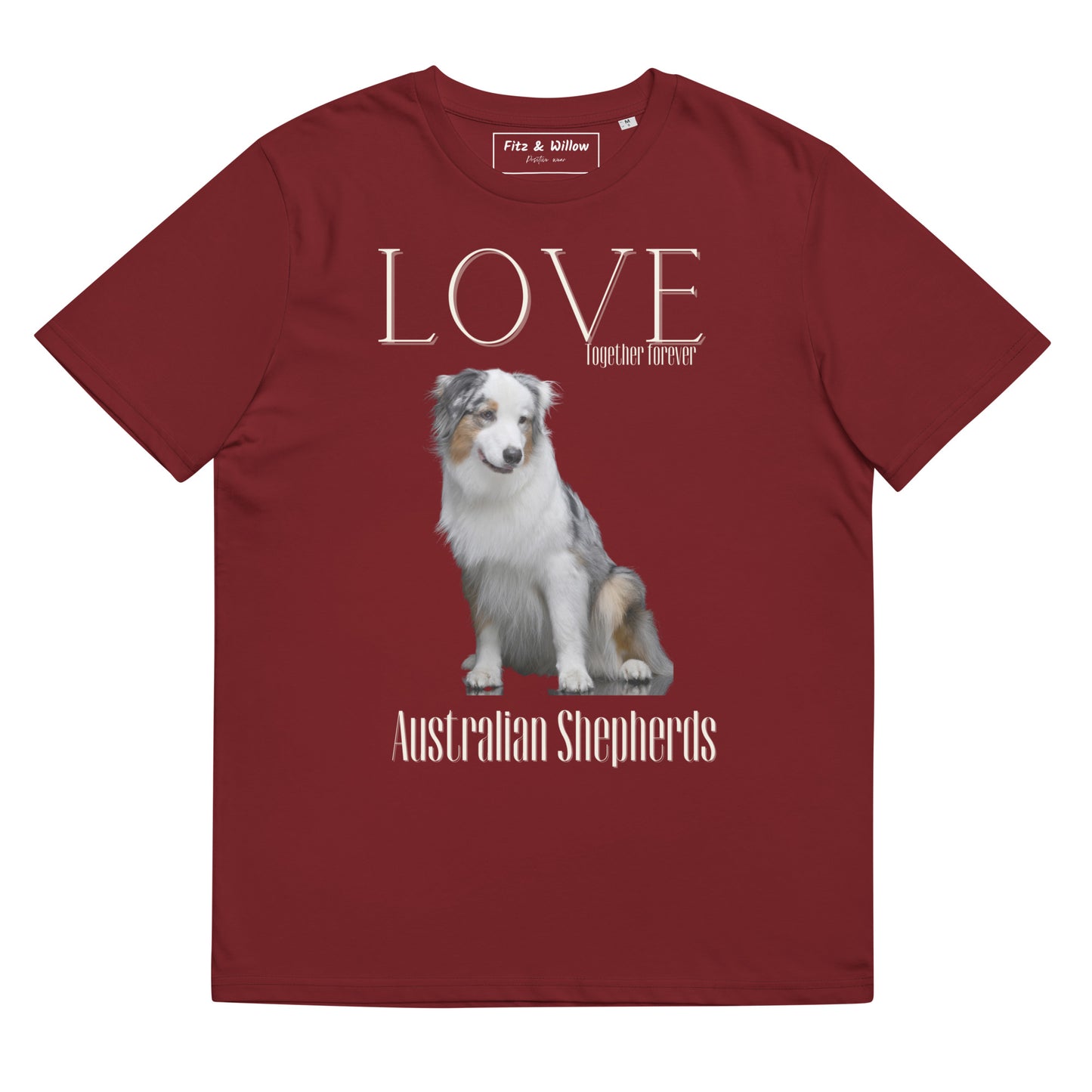 Australian Shepherd lovers organic t-shirt - Fitz & Willow
